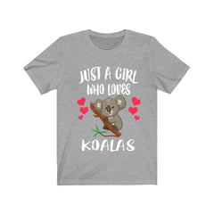 Just A Girl Who Loves Koalas Shirt - koala print design