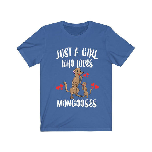 Just A Girl Who Loves Mongooses Shirt - mongoose print design
