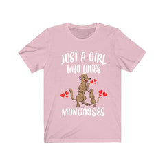 Just A Girl Who Loves Mongooses Shirt - mongoose print design
