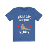 Just A Girl Who Loves Slugs Shirt, Slug Lover Shirt, Snail Gift, Animal Lover Adult Toddler Infant Kids Gift T-Shirt Image 2