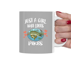Just A Girl Who Loves Pikes Coffee Mug - pike print design