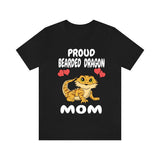 Proud Bearded Dragon Mom Shirt, Bearded Dragon Owner Shirt, Women Bearded Dragon Shirt, Bearded Dragon Lizard Girl Gift Shirt Image 1