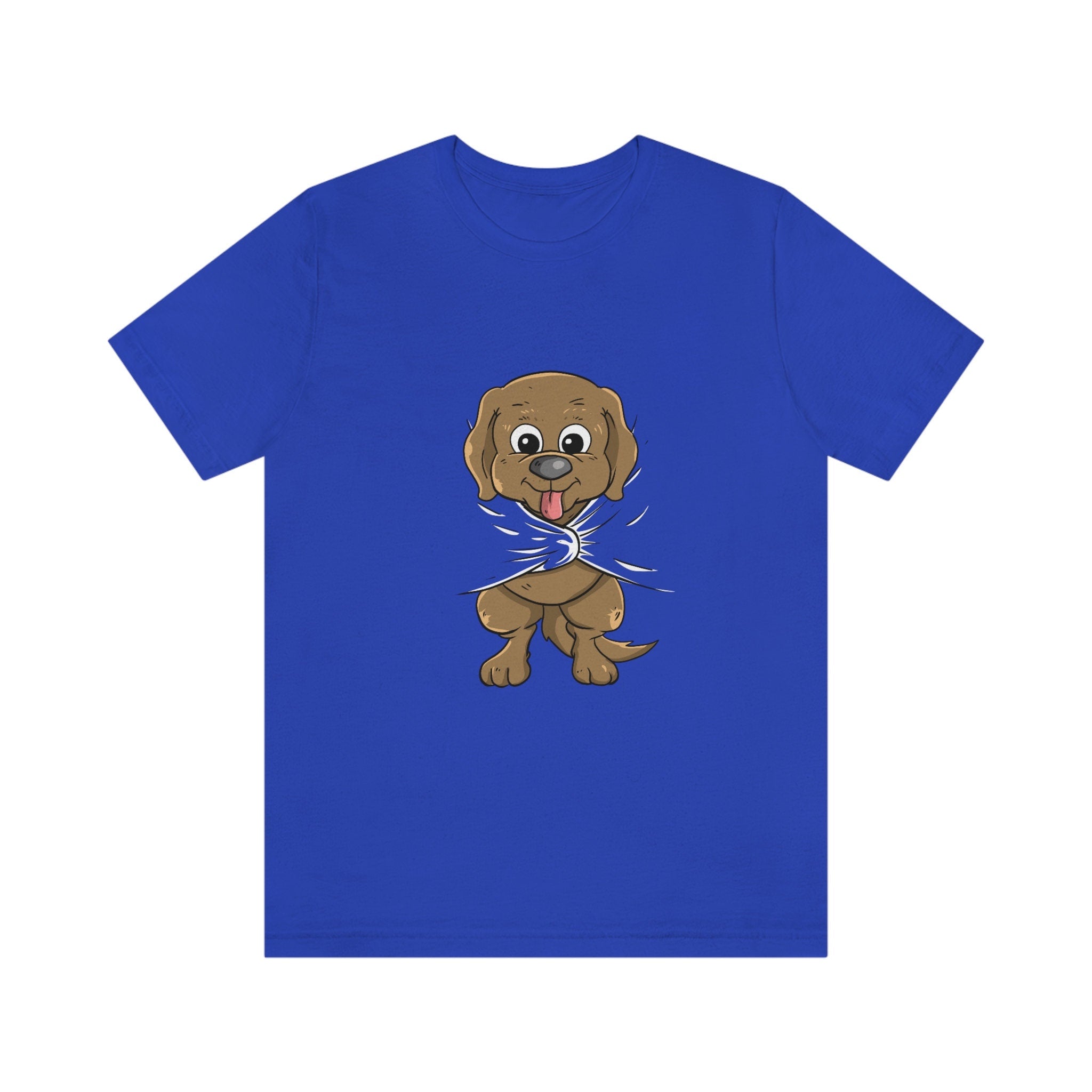 Dog Puppy Behind A T-Shirt, Dog Lover Shirt, Cute Dog Shirt, Dog Funny Shirt, Girl Boy Dog Lover Gift, Dog Girl T-Shirt Image 4