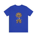 Dog Puppy Behind A T-Shirt, Dog Lover Shirt, Cute Dog Shirt, Dog Funny Shirt, Girl Boy Dog Lover Gift, Dog Girl T-Shirt Image 4