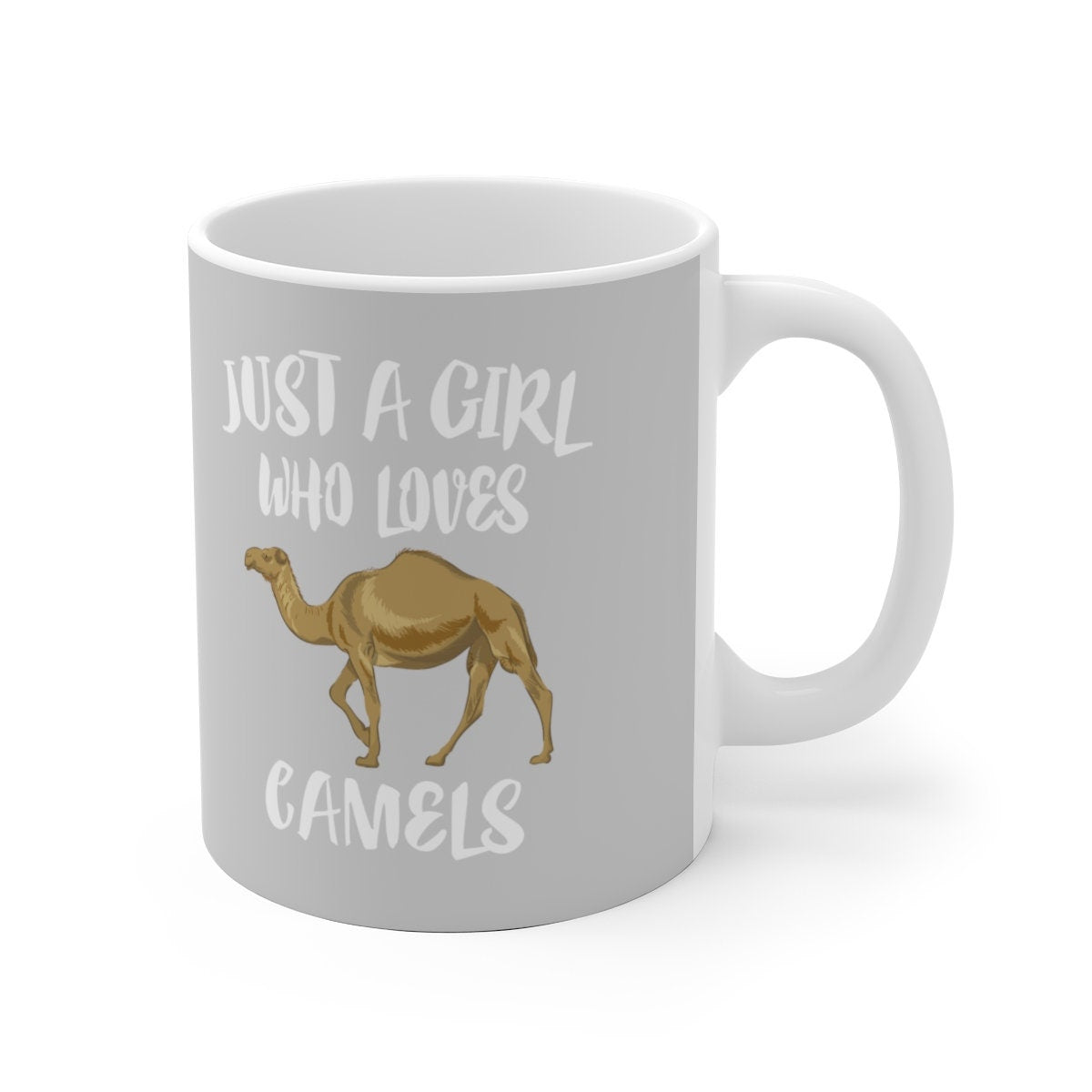 Just A Girl Who Loves Camels Tee Coffee Mug, Camels Lover Gift, Camel Animal Mug Image 2