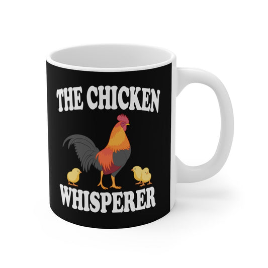 The Chicken Whisperer Coffee Mug - chicken print design