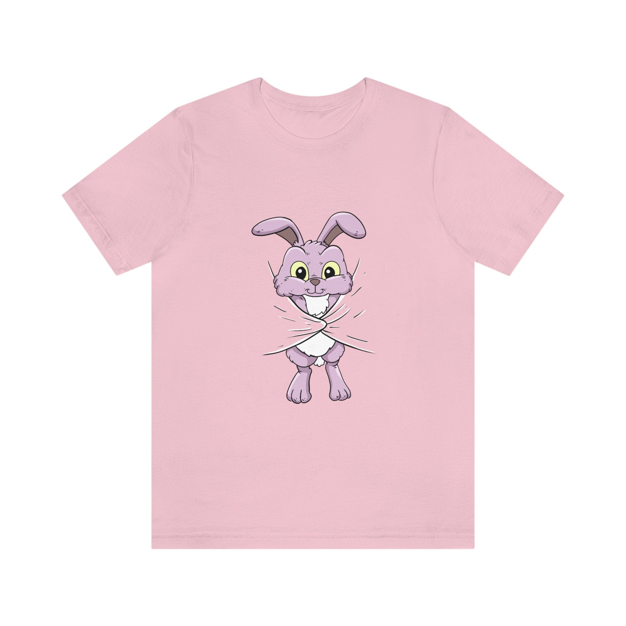 Bunny Hiding Under The T-Shirt, Rabbit Lover Shirt, Bunny Lover Shirt, Funny Bunny Shirt, Rabbit Boy Girl Gift, Animal Adult Kids T-Shirt Image 4