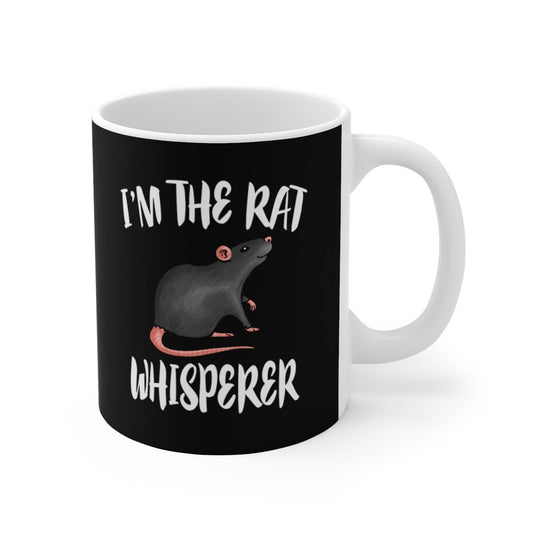 I'm The Rat Whisperer Coffee Mug - rat print design