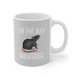 I'm The Rat Whisperer Tee Coffee Mug, Rat Lover Gift, Rat Animal Mug Image 2