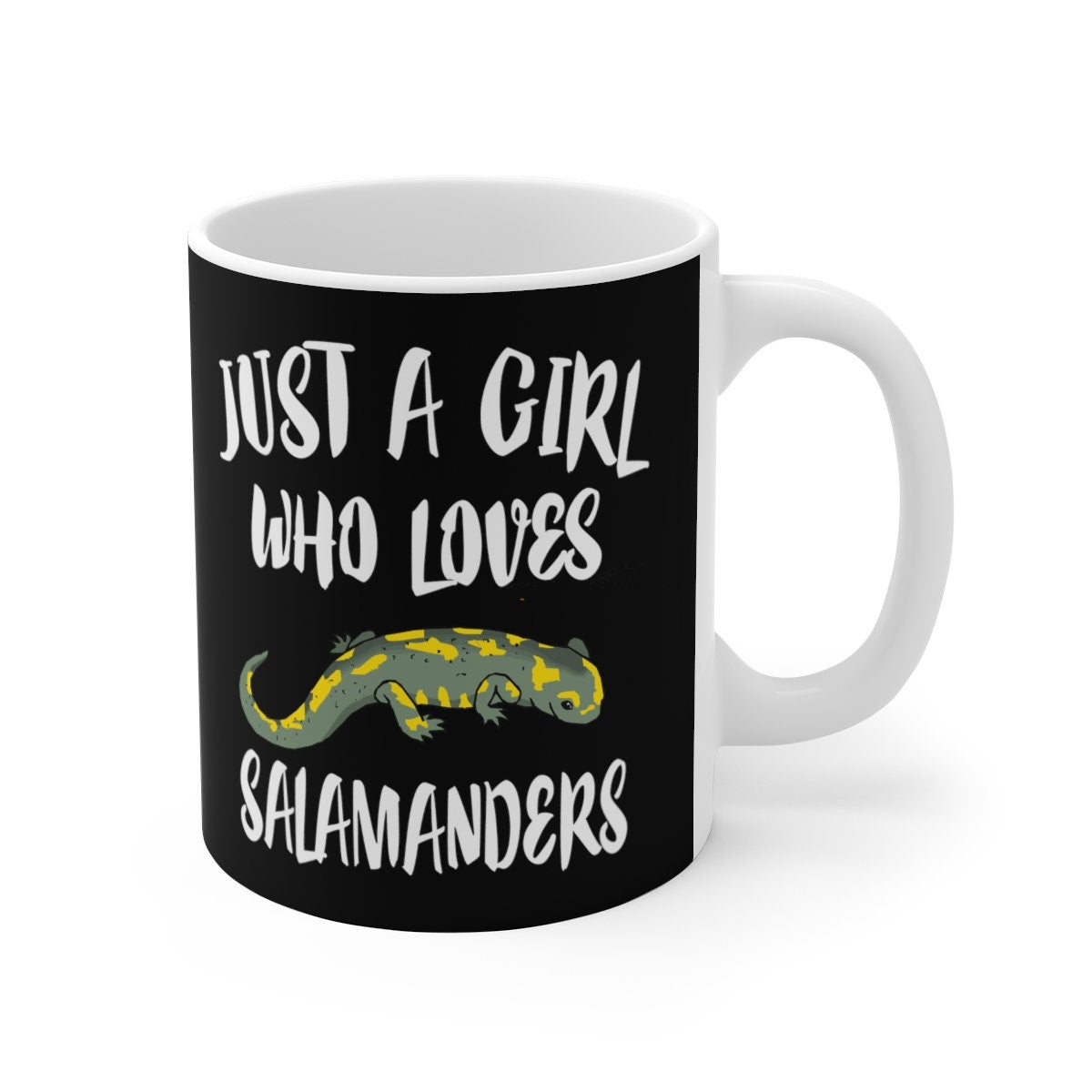 Just A Girl Who Loves Salamanders Lizard Tee Coffee Mug, Salamander Lover Gift, Salamander Animal Mug Image 2