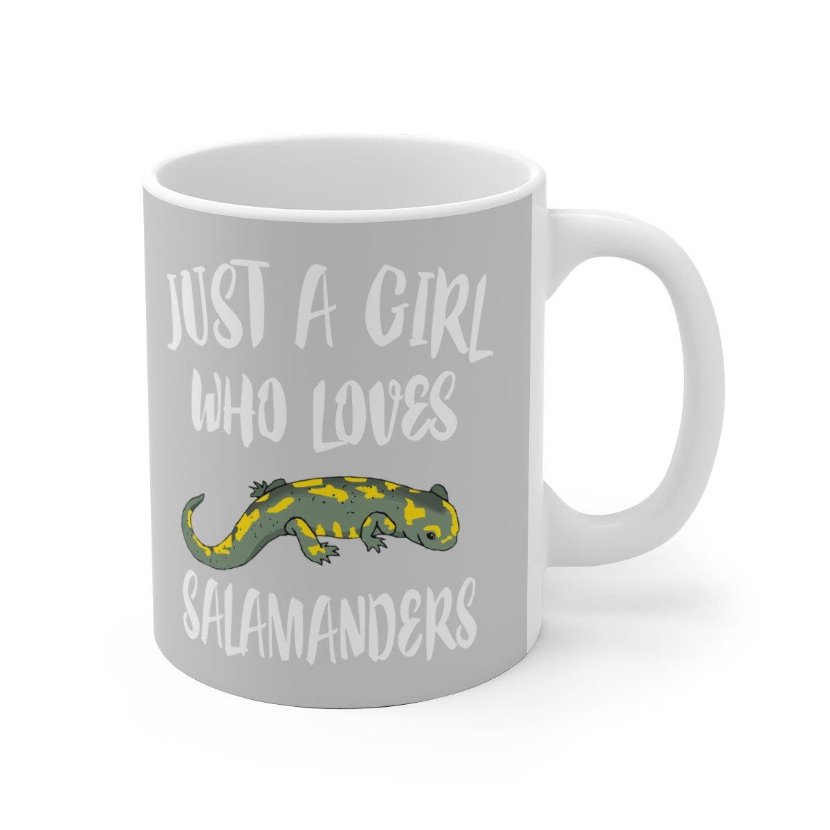 Just A Girl Who Loves Salamanders Lizard Tee Coffee Mug, Salamander Lover Gift, Salamander Animal Mug Image 1