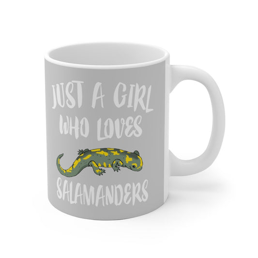 Just A Girl Who Loves Salamanders Coffee Mug - salamander print design