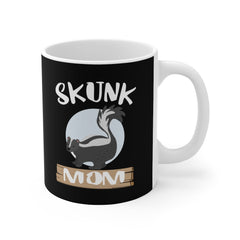 Skunk Mom Coffee Mug - skunk print design