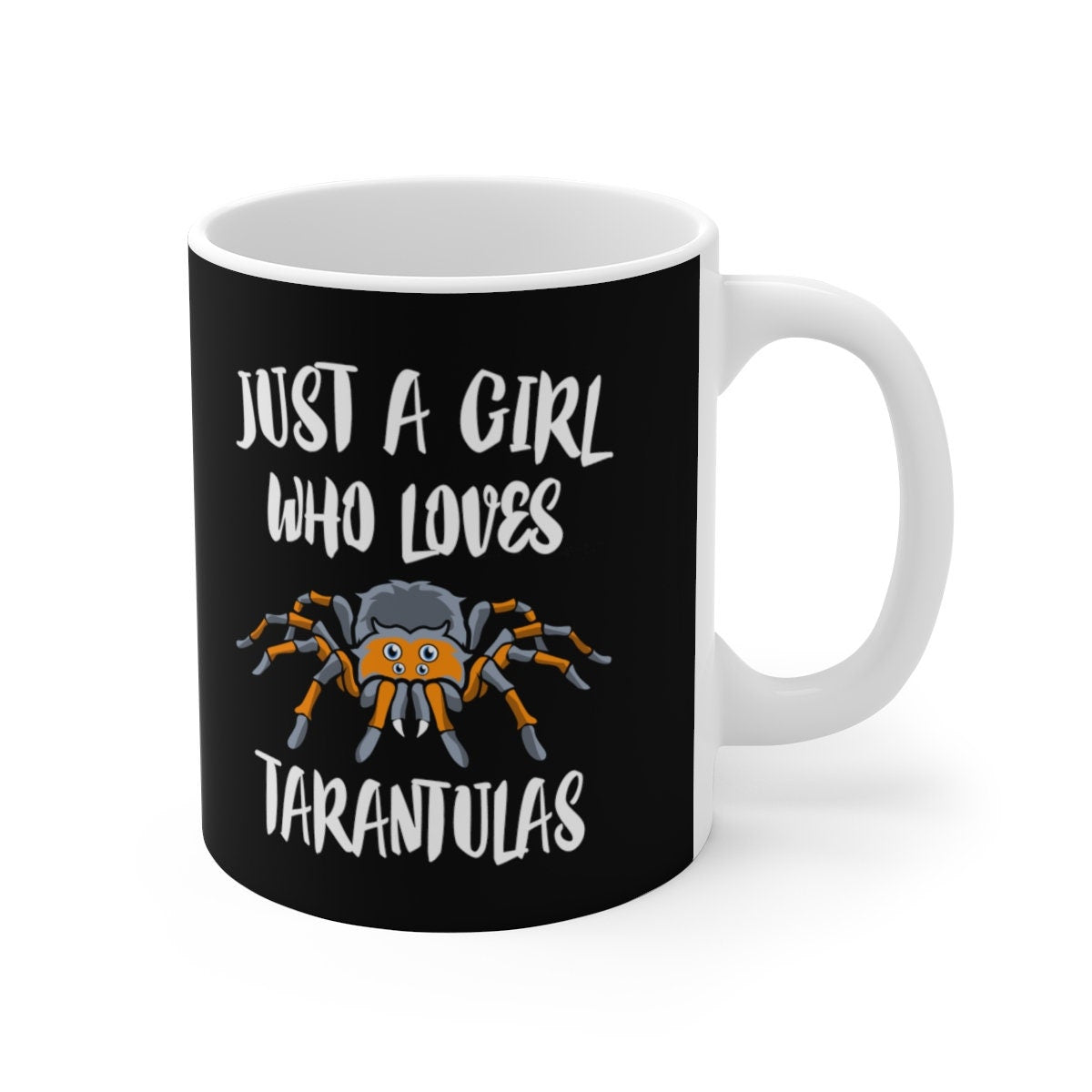 Just A Girl Who Loves Tarantulas Tee Coffee Mug, Tarantula Lover Gift, Spider Animal Mug Image 2