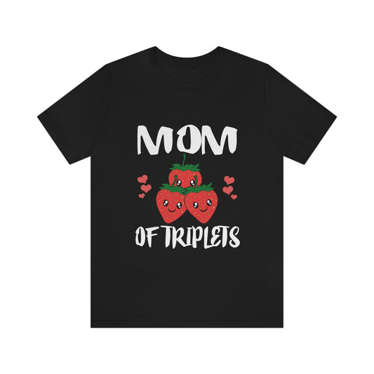 Mom Of Triplets Strawberry Shirt - triplets mom print design