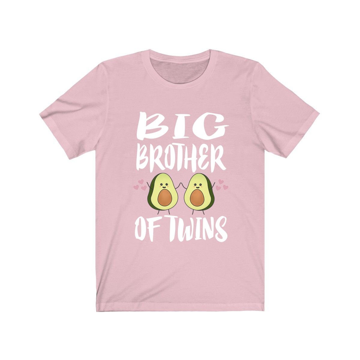 Big Brother Of Twins Avocado Shirt, Big Brother Of Twins Gift, Brother Of Twins Announcement T-Shirt Image 4