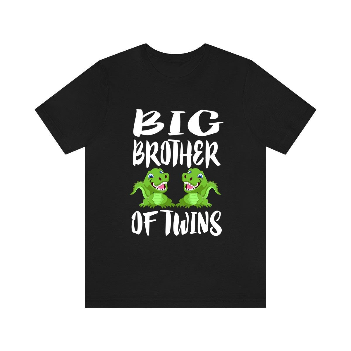 Big Brother Of Twins Crocodile Shirt, Big Brother Of Twins Gift, Brother Of Twins Announcement T-Shirt Image 1