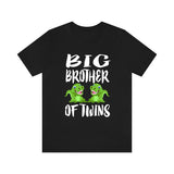 Big Brother Of Twins Crocodile Shirt, Big Brother Of Twins Gift, Brother Of Twins Announcement T-Shirt Image 1