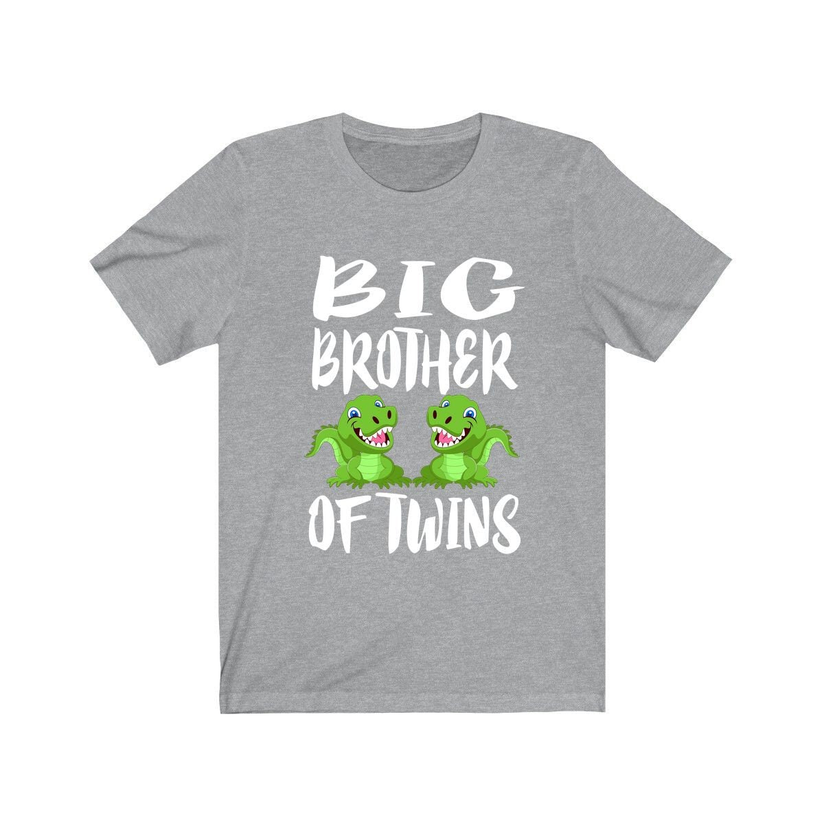 Big Brother Of Twins Crocodile Shirt, Big Brother Of Twins Gift, Brother Of Twins Announcement T-Shirt Image 3