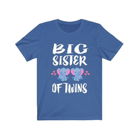 Big Sister Of Twins Elephants Shirt - big sister of twins elephant print design