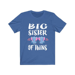 Big Sister Of Twins Elephants Shirt - big sister of twins elephant print design