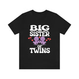 Big Sister Of Twins Octopus Shirt, Big Sister Of Twins Gift, Twins Sister Gift, Big Sister Of Twins Announcement T-Shirt Image 1