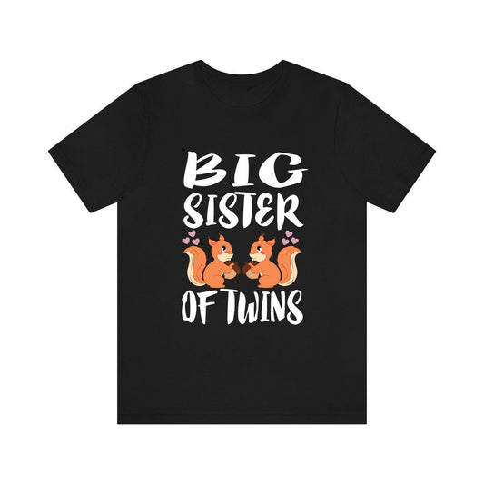 Big Sister Of Twins Squirrels Shirt - big sister of twins squirrel print design