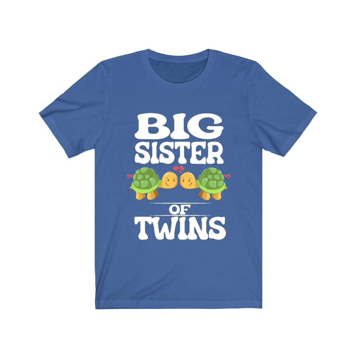 Big Sister Of Twins Turtles Shirt, Big Sister Of Twins Gift, Twins Sister Gift, Big Sister Of Twins Announcement T-Shirt Image 2