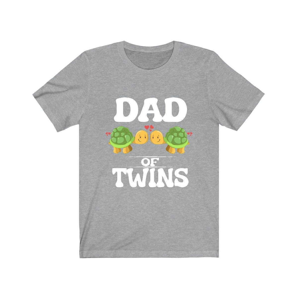 Dad Of Twins Turtles Shirt, Dad Of Twins Gift, Dad Of Twins Announcement Shirt, Father Of Twins Gift T-Shirt Image 3