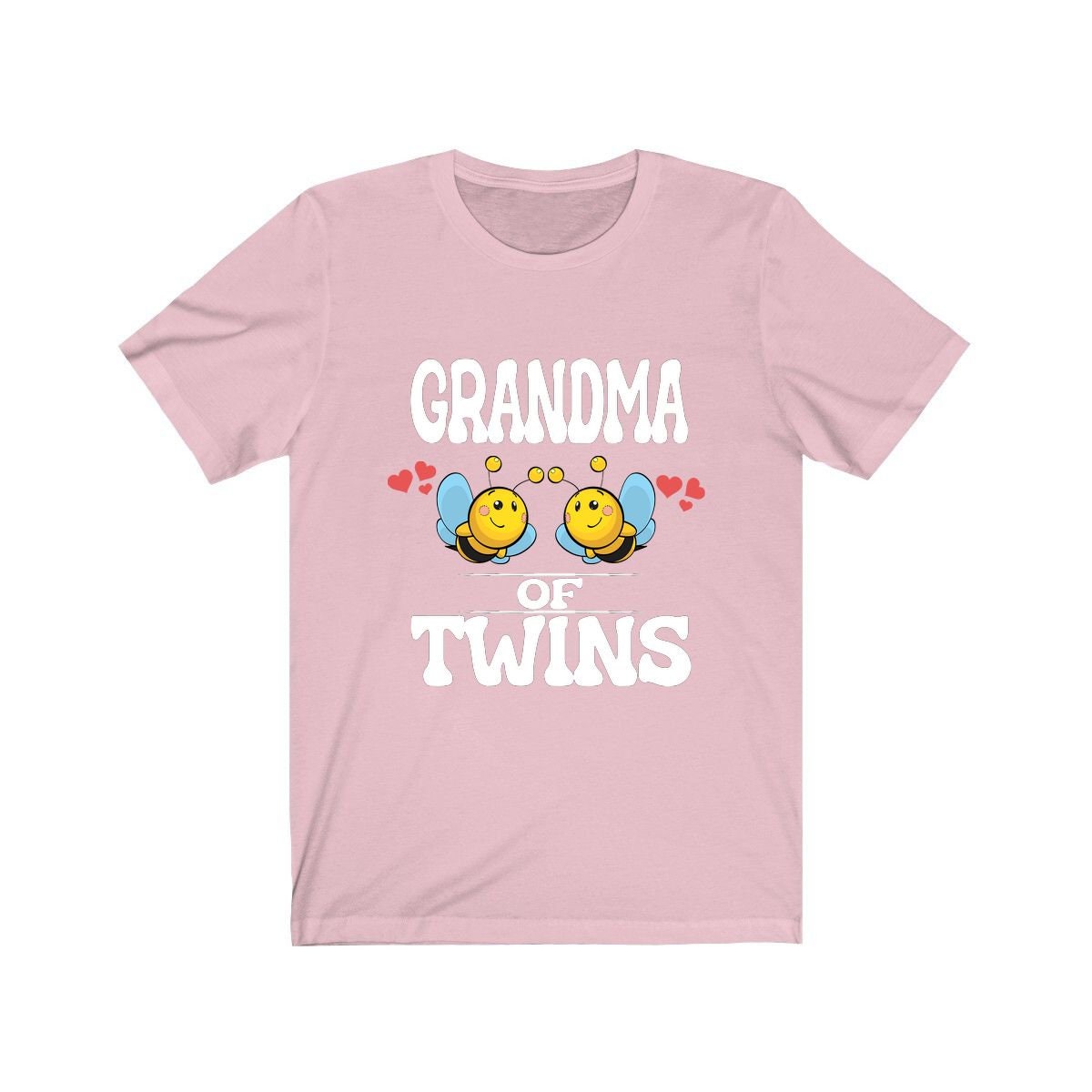 Grandma Of Twins Bees Shirt, Grandma Of Twins Gift, Grandma Of Twins Announcement Grandmother Gift T-Shirt Image 4