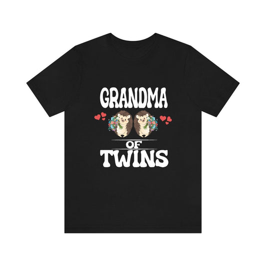 Grandma Of Twins Hedgehogs Shirt - grandma of twins hedgehog print design