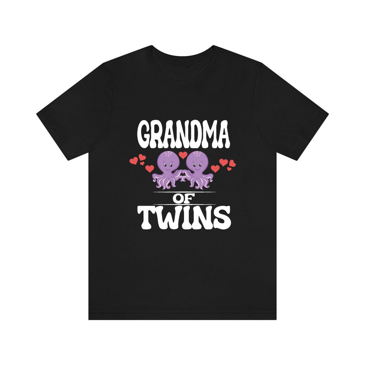 Grandma Of Twins Octopus Shirt, Grandma Of Twins Gift, Grandma Of Twins Announcement Grandmother Gift T-Shirt Image 1