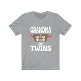 Grandma Of Twins Shirt, Grandma Of Twins Squirrels Gift, Grandma Of Twins Announcement Grandmother Gift T-Shirt Image 3