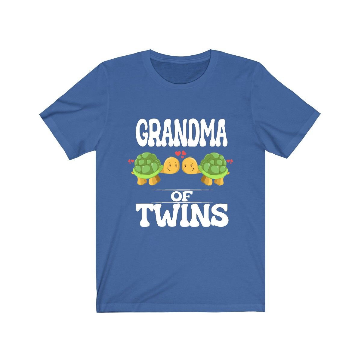 Grandma Of Twins Shirt, Grandma Of Twins Turtles Gift, Grandma Of Twins Announcement Grandmother Gift T-Shirt Image 2