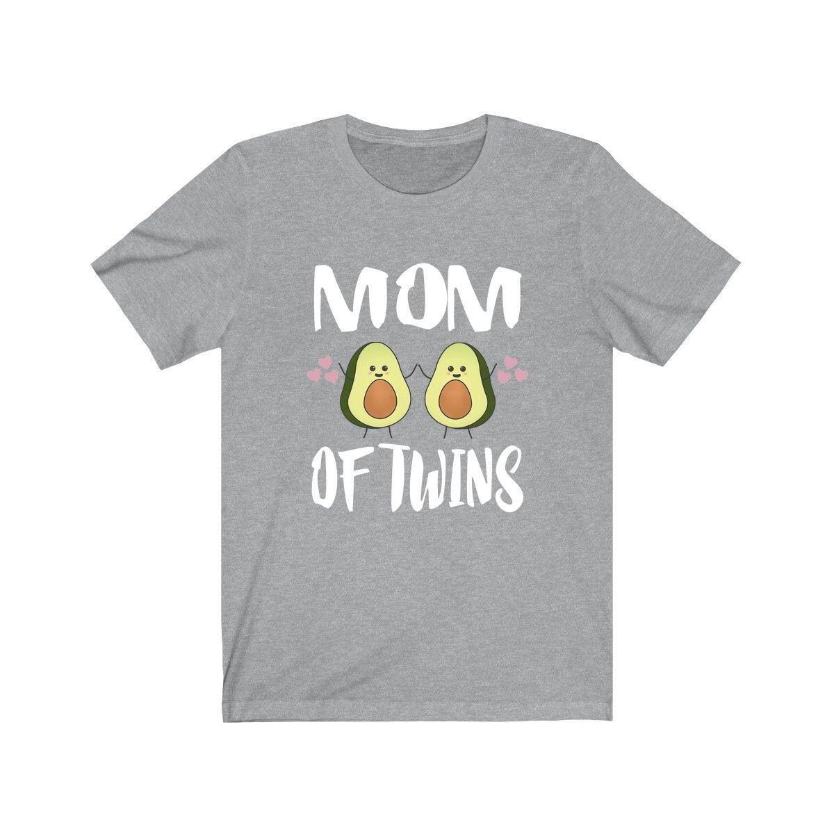 Mom Of Twins Shirt, Mom Of Twins Avocado Gift, Mom Of Twins Announcement, Mom Of Twins Pregnancy Mother Gift T-Shirt Image 3