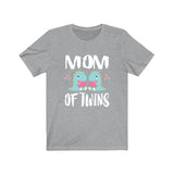 Mom Of Twins Shirt, Mom Of Twins Dinosaur Gift, Mom Of Twins Announcement, Mom Of Twins Pregnancy Mother Gift T-Shirt Image 3