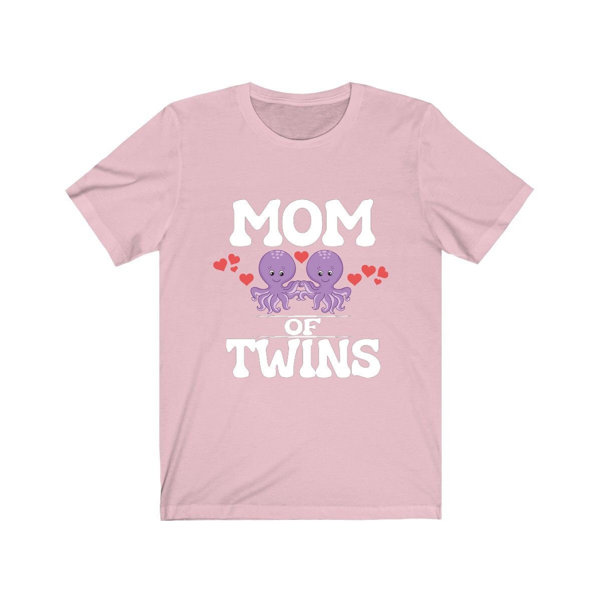 Mom Of Twins Shirt, Mom Of Twins Octopus Gift, Mom Of Twins Announcement, Mom Of Twins Pregnancy Mother Gift T-Shirt Image 4