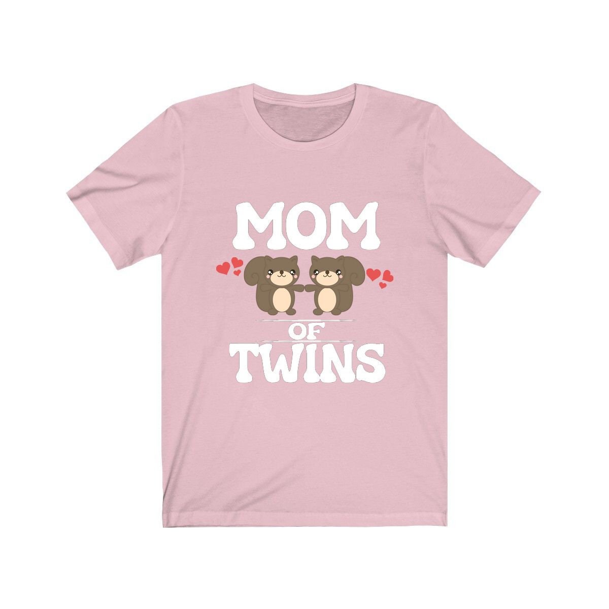 Mom Of Twins Shirt, Mom Of Twins Squirrels Gift, Mom Of Twins Announcement, Mom Of Twins Pregnancy Mother Gift T-Shirt Image 4