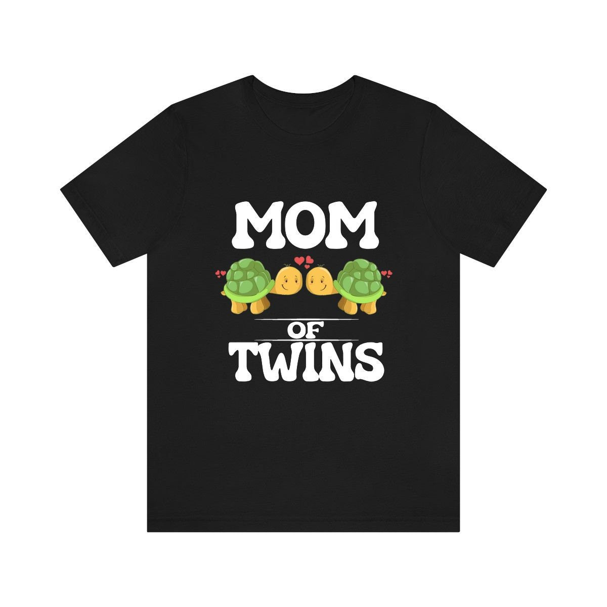 Mom Of Twins Shirt, Mom Of Twins Turtles Gift, Mom Of Twins Announcement, Mom Of Twins Pregnancy Mother Gift T-Shirt Image 1