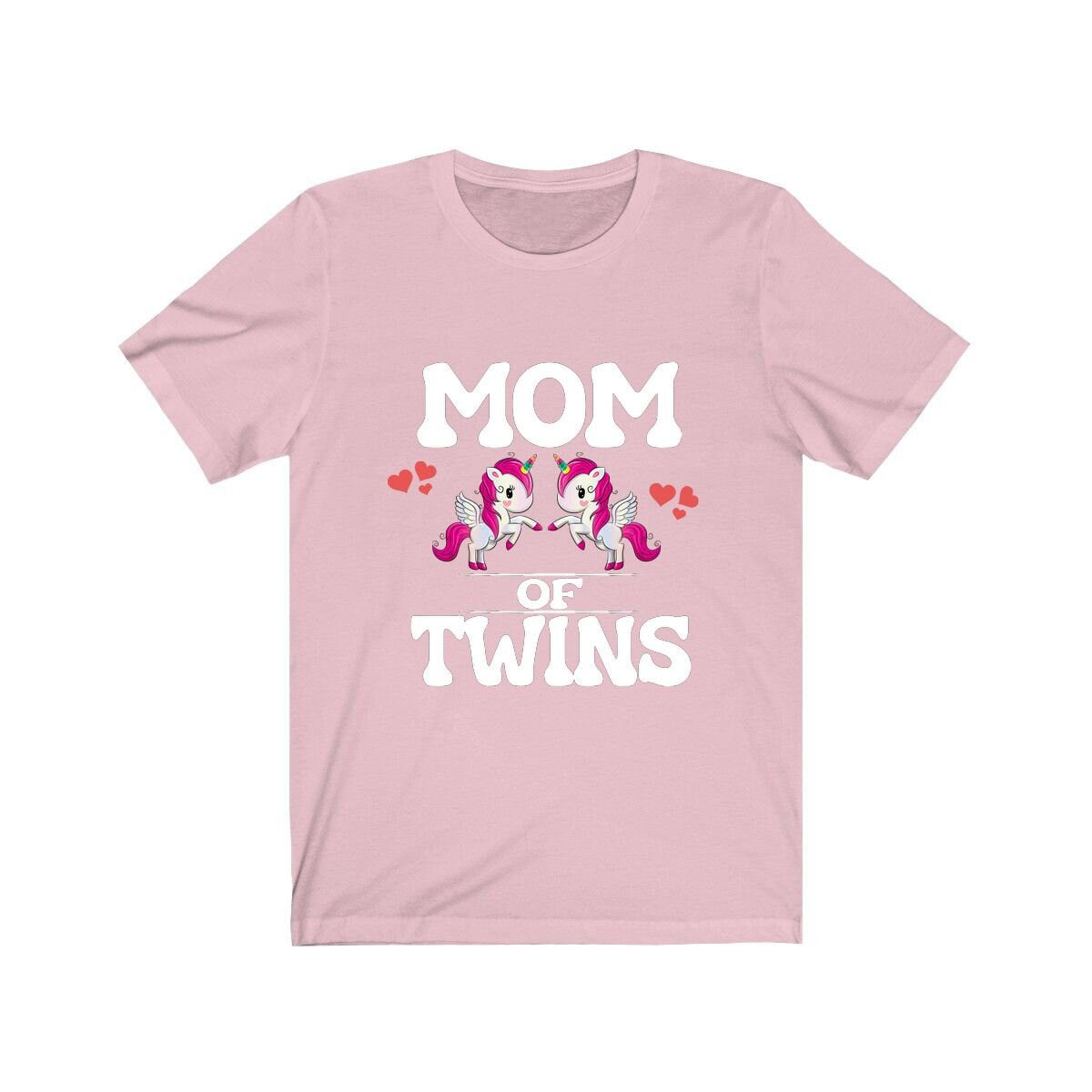 Mom Of Twins Shirt, Mom Of Twins Unicorns Gift, Mom Of Twins Announcement, Mom Of Twins Pregnancy Mother Gift T-Shirt Image 4