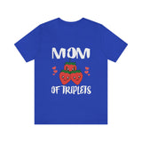 Mom Of Triplets Strawberry Shirt, Mom Of Triplets Gift, Mother Triplets Pregnancy Announcement T-Shirt Image 4