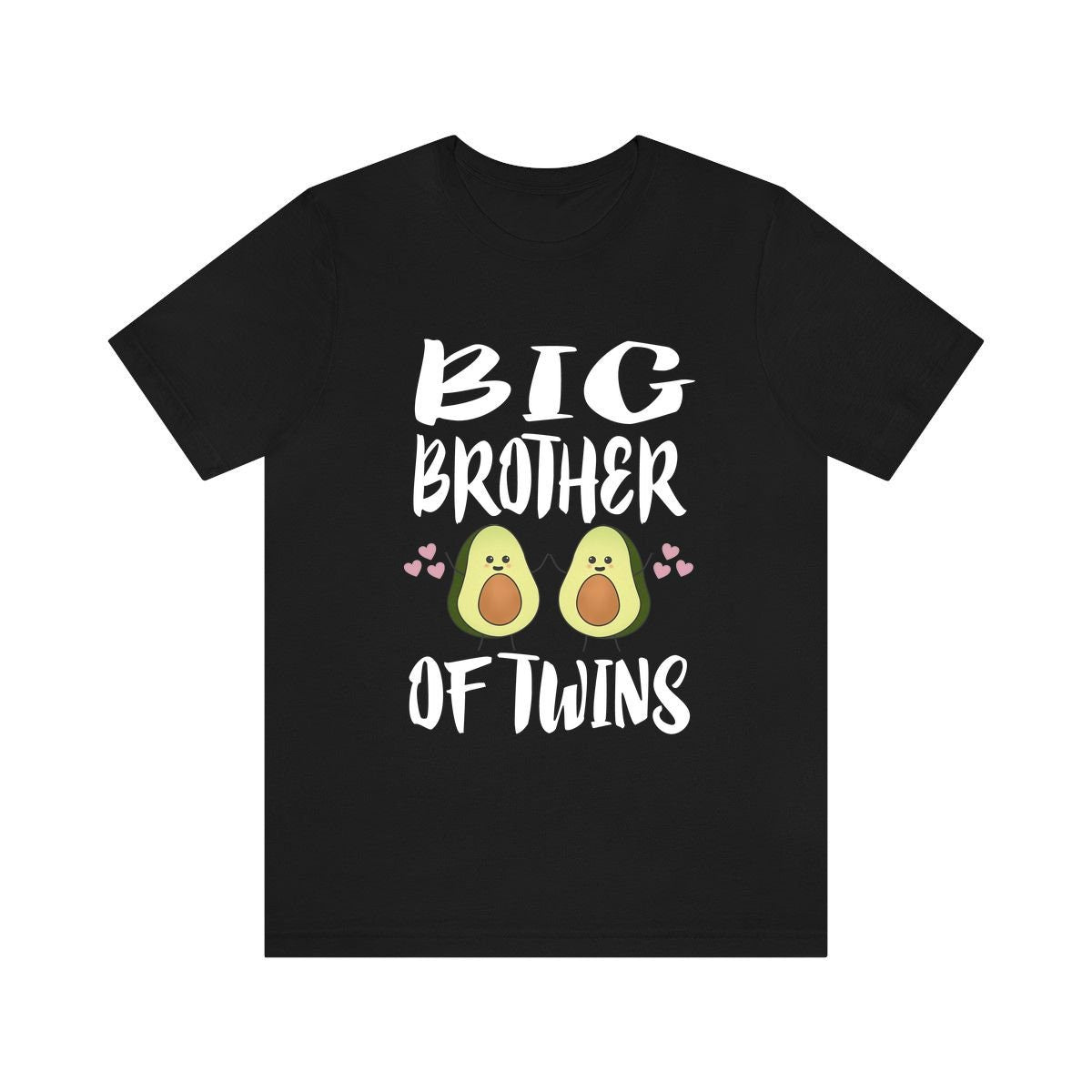 Big Brother Of Twins Avocado Shirt, Big Brother Of Twins Gift, Brother Of Twins Announcement T-Shirt Image 1