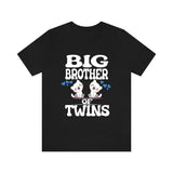 Big Brother Of Twins Cats Shirt, Big Brother Of Twins Gift, Brother Of Twins Announcement T-Shirt Image 2
