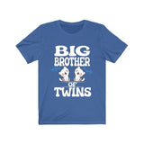 Big Brother Of Twins Cats Shirt, Big Brother Of Twins Gift, Brother Of Twins Announcement T-Shirt Image 3