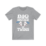 Big Brother Of Twins Cats Shirt, Big Brother Of Twins Gift, Brother Of Twins Announcement T-Shirt Image 1