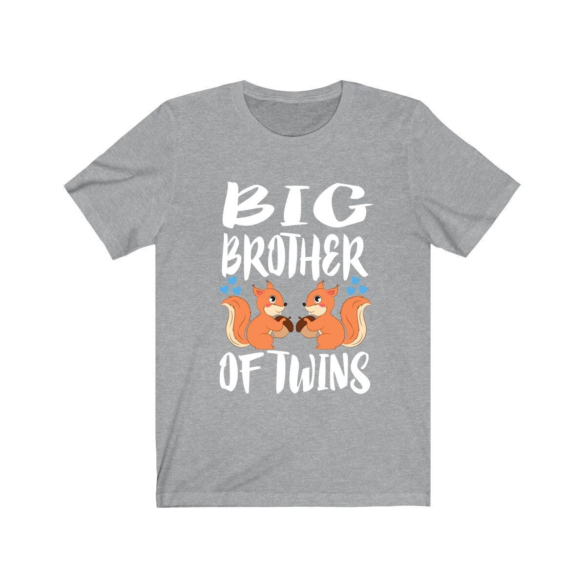 Big Brother Of Twins Squirrels Shirt, Big Brother Of Twins Gift, Brother Of Twins Announcement T-Shirt Image 3