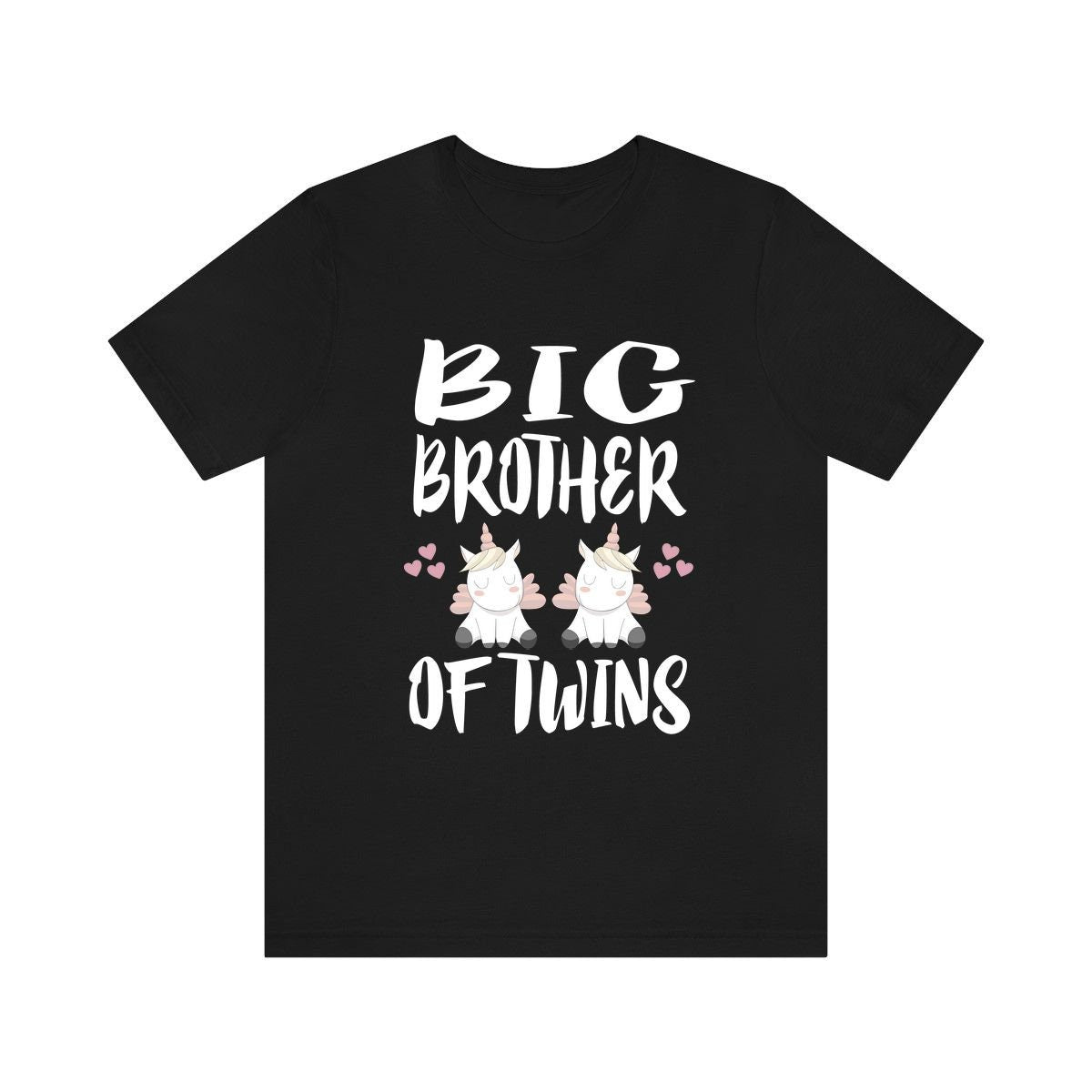 Big Brother Of Twins Unicorns Shirt, Big Brother Of Twins Gift, Brother Of Twins Announcement T-Shirt Image 2