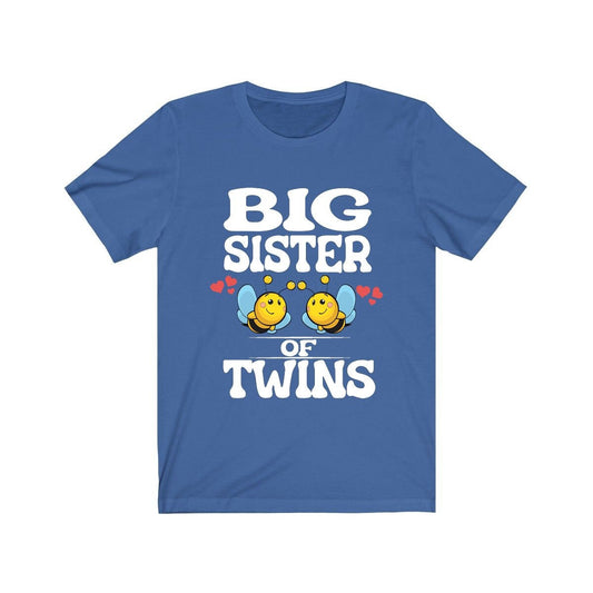 Big Sister Of Twins Bees Shirt - big sister of twins print design