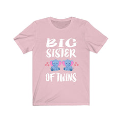 Big Sister Of Twins Elephants Shirt - big sister of twins elephant print design