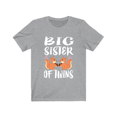 Big Sister Of Twins Squirrels Shirt - big sister of twins squirrel print design